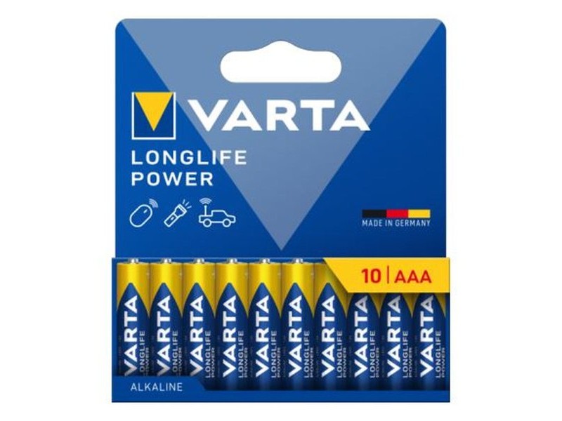 Батерии Varta longlife power 1,5 V AAA LR03 (10 броя)