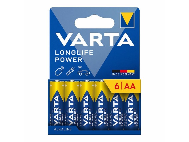 Батерии Varta longlife power aa - lr06 1,5 V AA LR06 (6 броя)