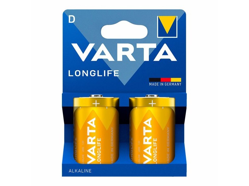 Батерии Varta longlife d - lr20 1,5 V LR20 Вид D (2 броя)