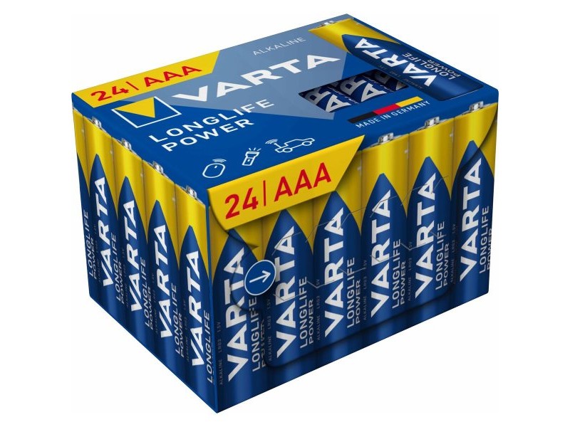 Батерии Varta longlife power aaa - lr03 1,5 V AAA LR03 (24 Части) (24 броя)