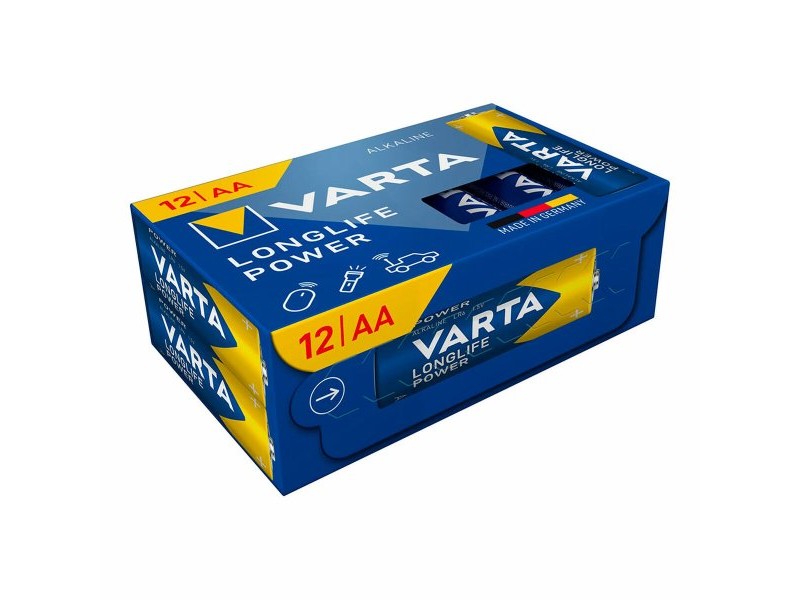 Батерии Varta longlife power cube aa - lr06 1,5 V AA LR06 (12 броя) (12 Части) Батерии Varta longlife power cube aa - lr06 1,5 V AA LR06 (12 броя) (12 Части)