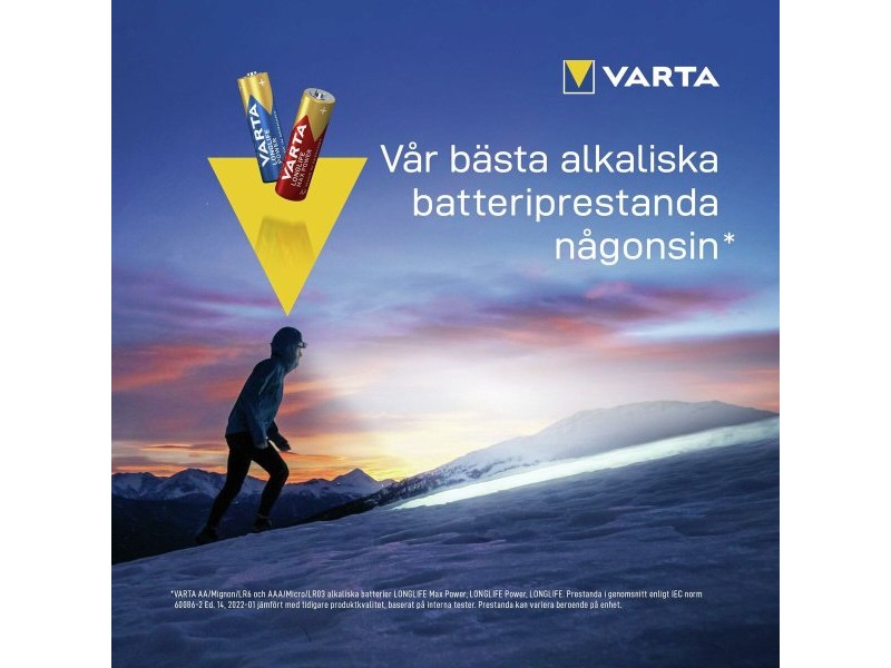 Батерии Varta alkalina longlife power aa - lr06 1,5 V AA LR06 (24 Части) (24 броя)