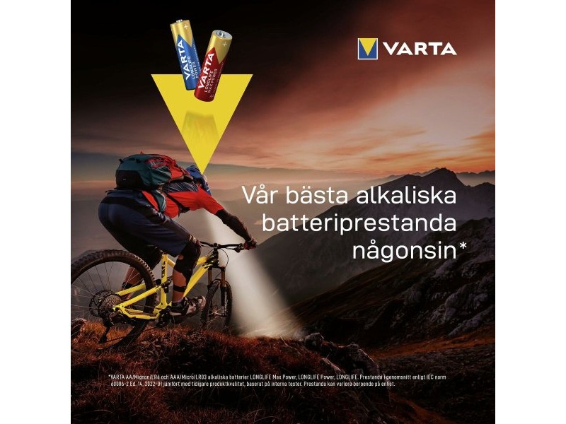 Батерии Varta alkalina longlife power aa - lr06 1,5 V AA LR06 (24 Части) (24 броя)
