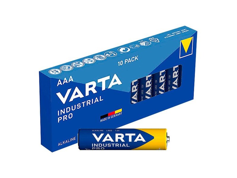 Батерии Varta Industrial Pro AAA LR03 1,5 V (10 броя)