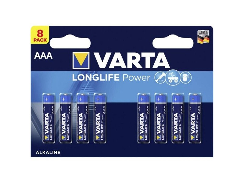Батерии Varta Long Life Power 1,5 V AAA LR3 LR03