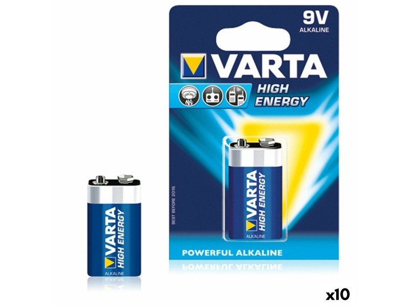 батерия Varta 6LR61 9V 9 V 580 mAh 1,5 V (10 броя)