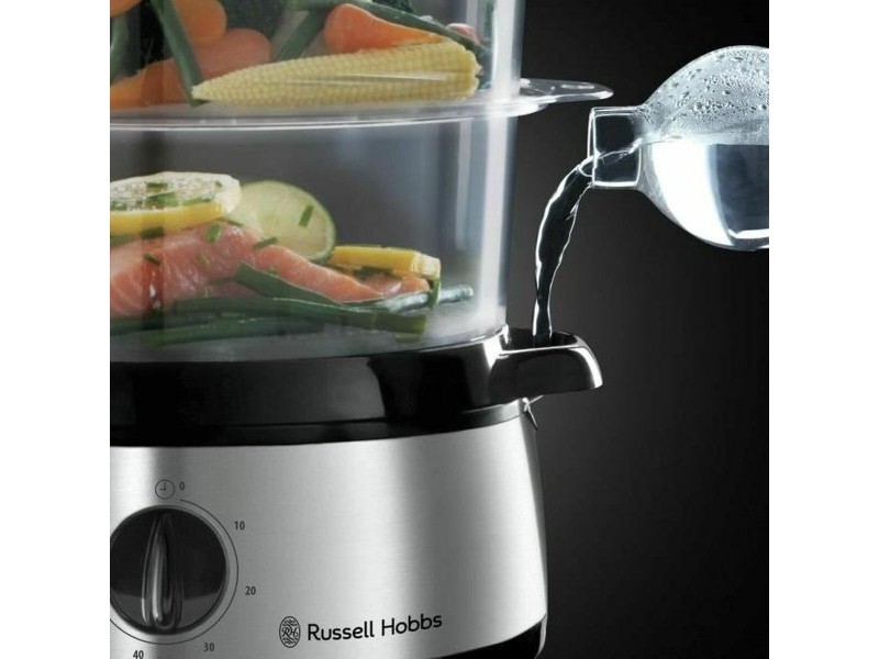 Многогункционален Уред за Готвене на Пара Russell Hobbs 19270-56 Черен Неръждаема стомана