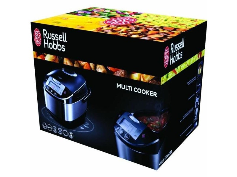 Многогункционален Уред за Готвене на Пара Russell Hobbs 21850-56 Черен Неръждаема стомана 900 W