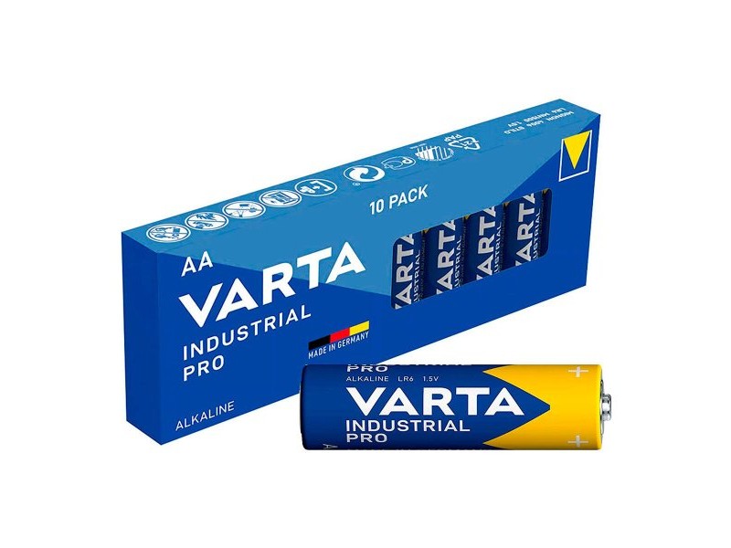 Батерии Varta Industrial Pro AA LR06 1,5 V (10 броя)