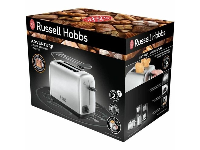 Тостер Russell Hobbs 24080-56 850 W Сребрист