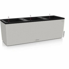 Саксия за самостоятелно поливане Lechuza Светло сив 100 x 32,5 x 34,5 cm Квадратен