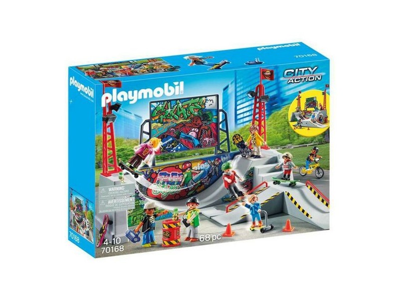 Playset City Action Skate Park Playmobil 70168 (68 pcs)