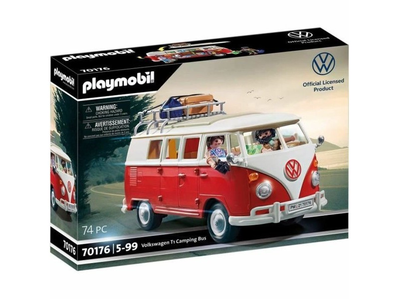 Игра Комплект Превозни Средства Playmobil 70176 Volkswagen T1 Bus Червен