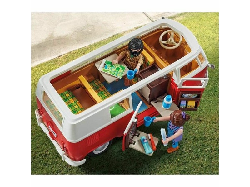 Игра Комплект Превозни Средства Playmobil 70176 Volkswagen T1 Bus Червен