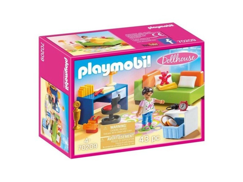 Playset Dollhouse Teenager's Room Playmobil 70209 (43 pcs)