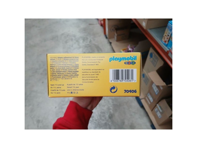 Playset Playmobil 1.2.3 Куче Деца 70406 (6 pcs)