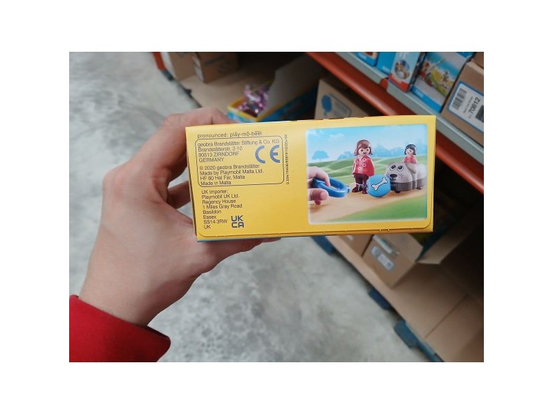 Playset Playmobil 1.2.3 Куче Деца 70406 (6 pcs)