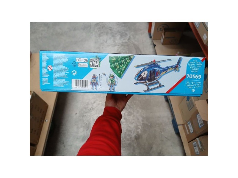 Playset  City Action Police helicopter: Parachute Chase Playmobil 70569 (19 pcs)