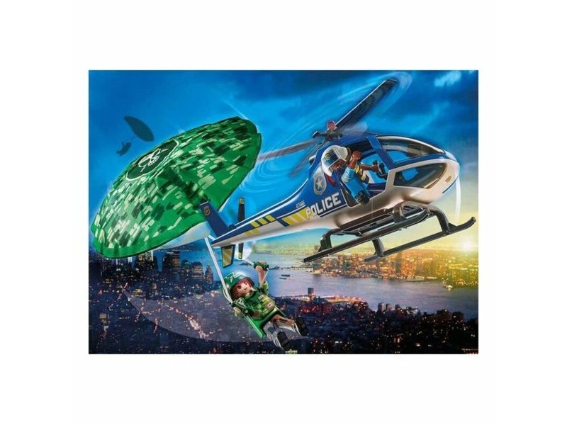 Playset  City Action Police helicopter: Parachute Chase Playmobil 70569 (19 pcs)