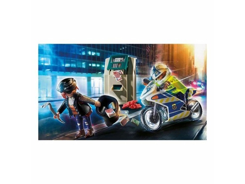 Playset City Action Police Motorbike Playmobil 70572 32 Части (32 pcs)