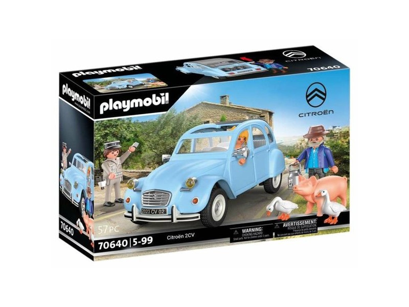 Игра Комплект Превозни Средства Playmobil Син Кола 57 Части