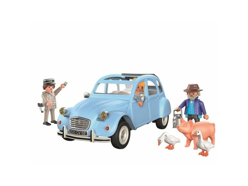 Игра Комплект Превозни Средства Playmobil Син Кола 57 Части