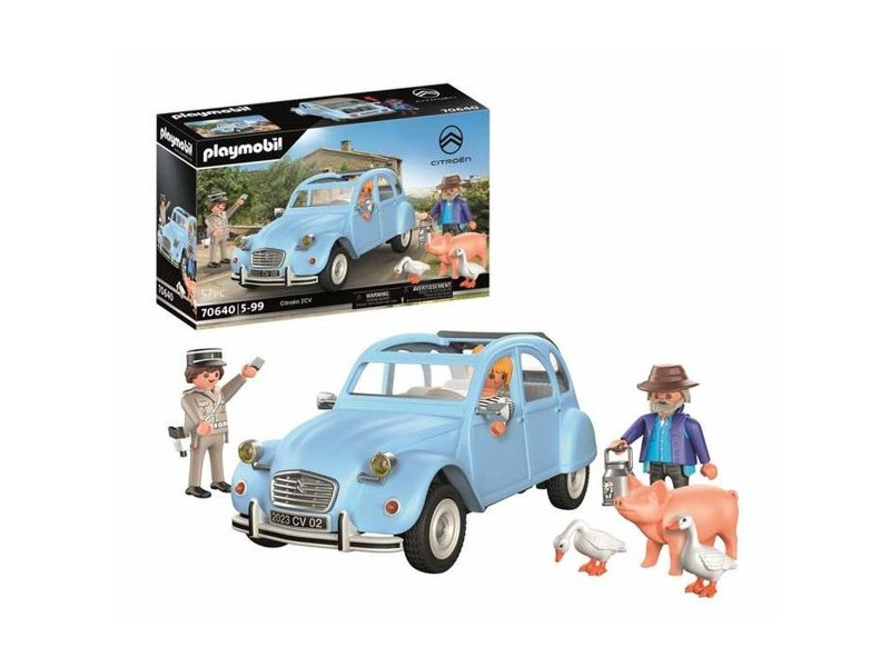Игра Комплект Превозни Средства Playmobil Син Кола 57 Части