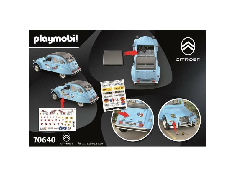 Игра Комплект Превозни Средства Playmobil Син Кола 57 Части