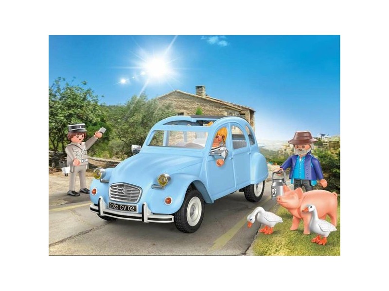 Игра Комплект Превозни Средства Playmobil Син Кола 57 Части