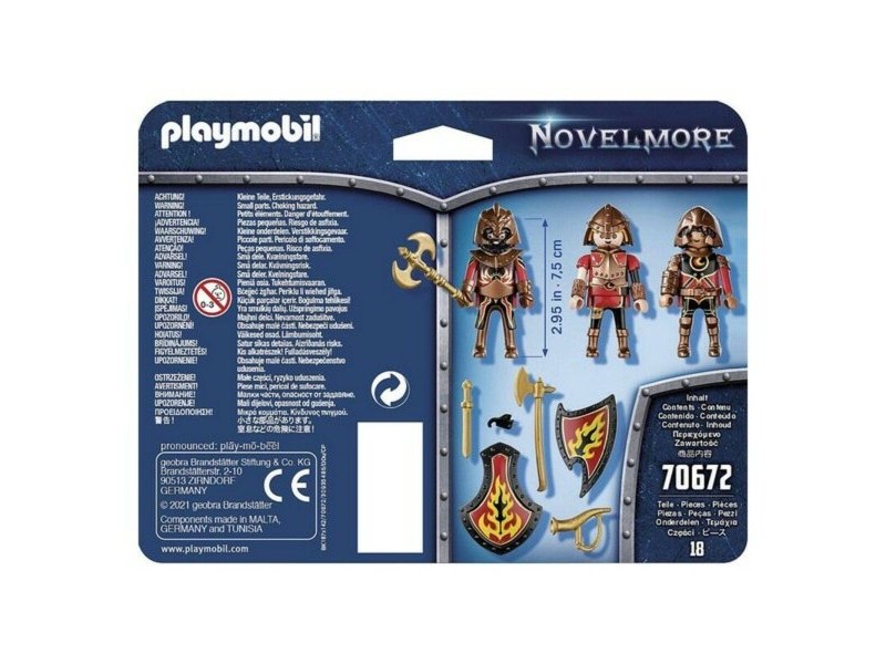 Комплект фигури Novelmore Fire Knigths Playmobil 70672 (18 pcs)