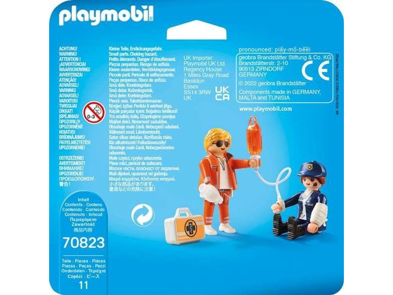 Playset Playmobil 70823 Doctor Полиция 70823 (11 pcs)