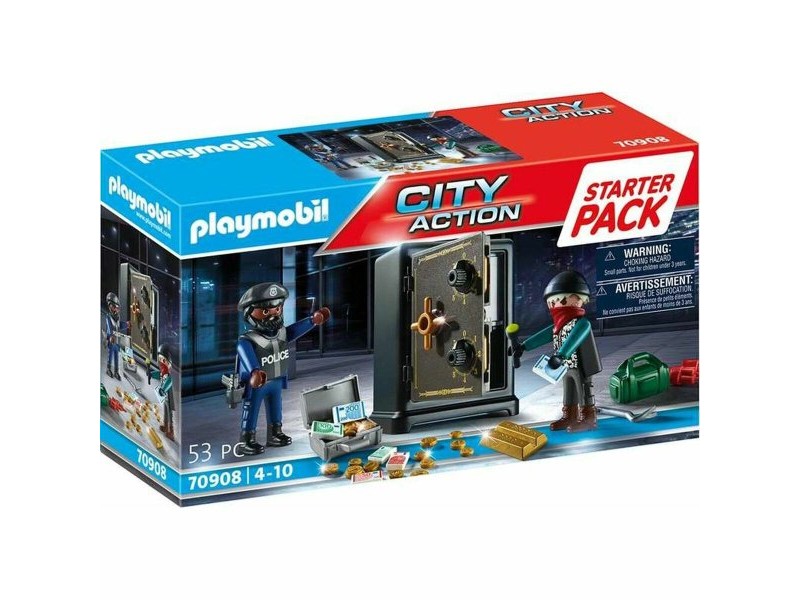 Playset Playmobil City Action Starter Pack Safe 70908
