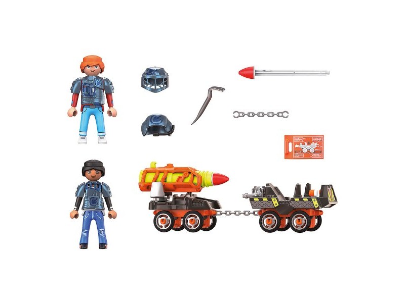 Playset Playmobil Dino Rise Dino Mine Rocket Trolley 70929