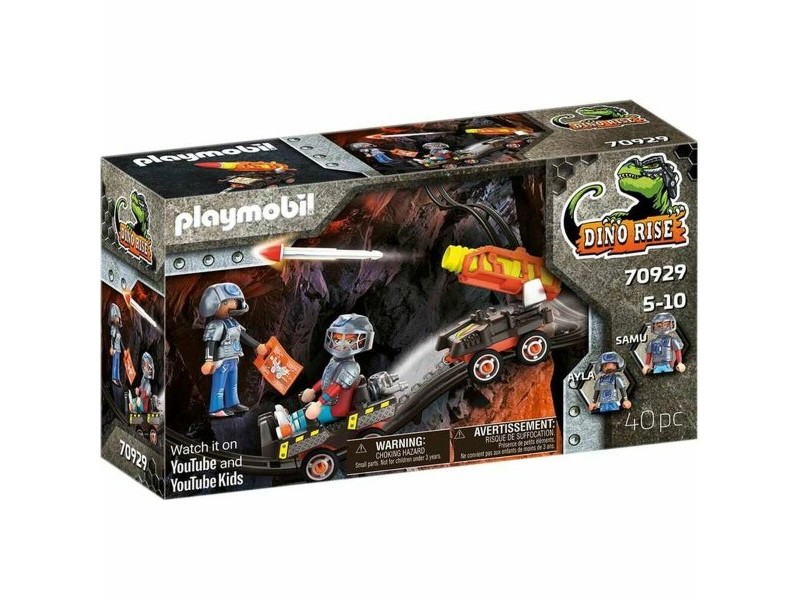Playset Playmobil Dino Rise Dino Mine Rocket Trolley 70929