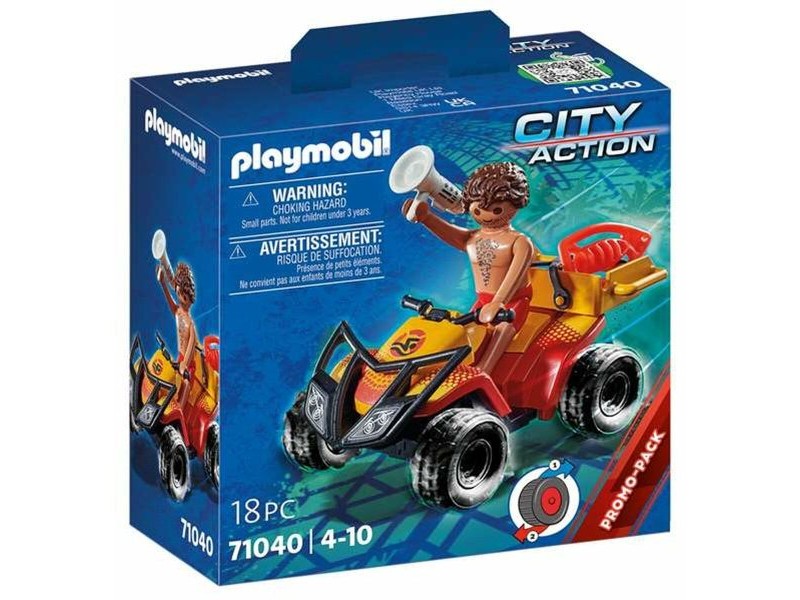Playset Playmobil City Action Rescue Quad  18 Части 71040