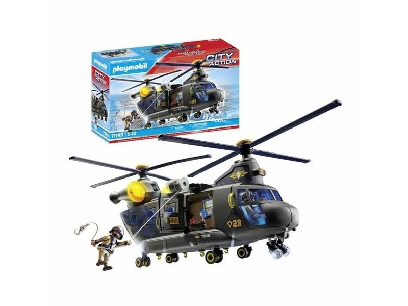 Комплект играчки Playmobil Police Plane City Action Пластмаса