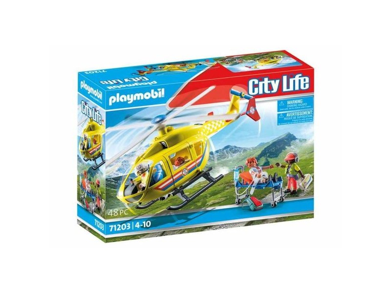Playset Playmobil 71203 City Life Rescue Helicopter 48 Части