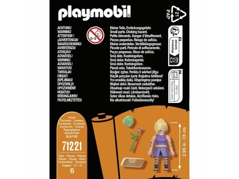 Комплект играчки Playmobil 71221 Naruto Shippuden Пластмаса 6 Части