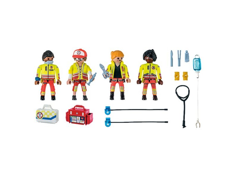 Playset Playmobil 71244 City Life Rescue Team 25 Части