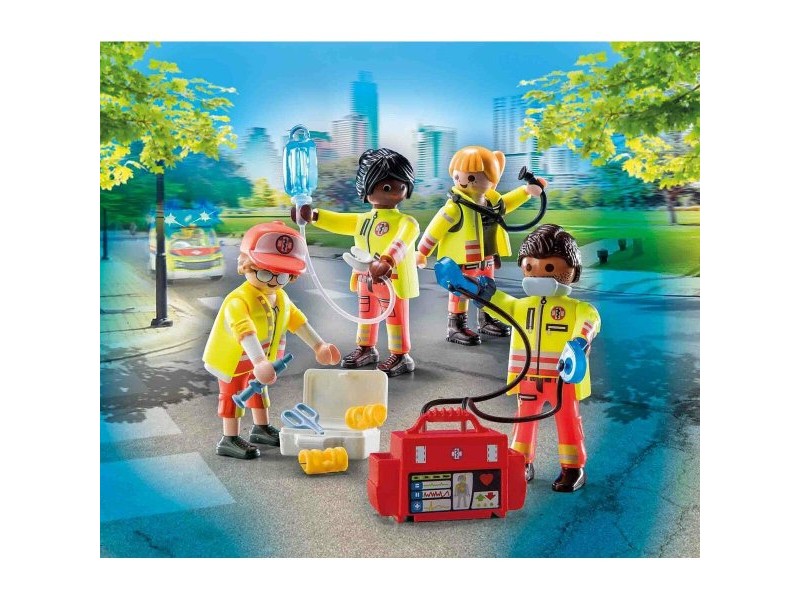 Playset Playmobil 71244 City Life Rescue Team 25 Части