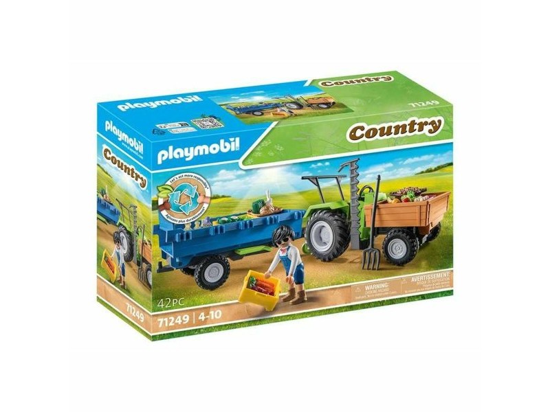 Игра Комплект Превозни Средства Playmobil 71249 42 Части Трактор