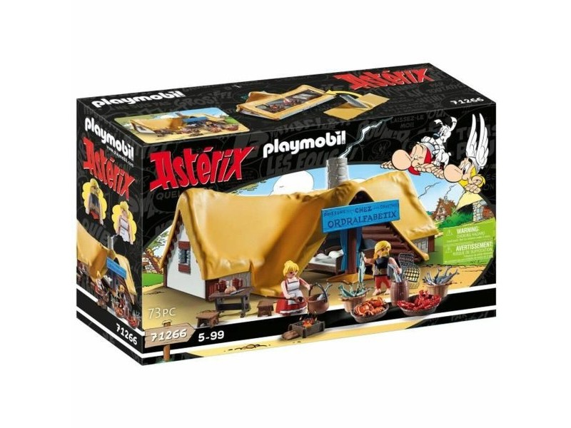 Playset Playmobil Astérix: Ordralfabetix Hut 71266 73 Части
