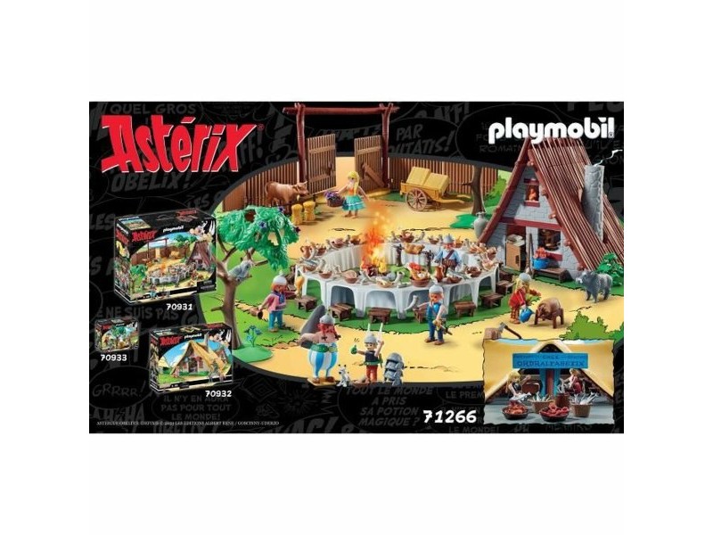 Playset Playmobil Astérix: Ordralfabetix Hut 71266 73 Части
