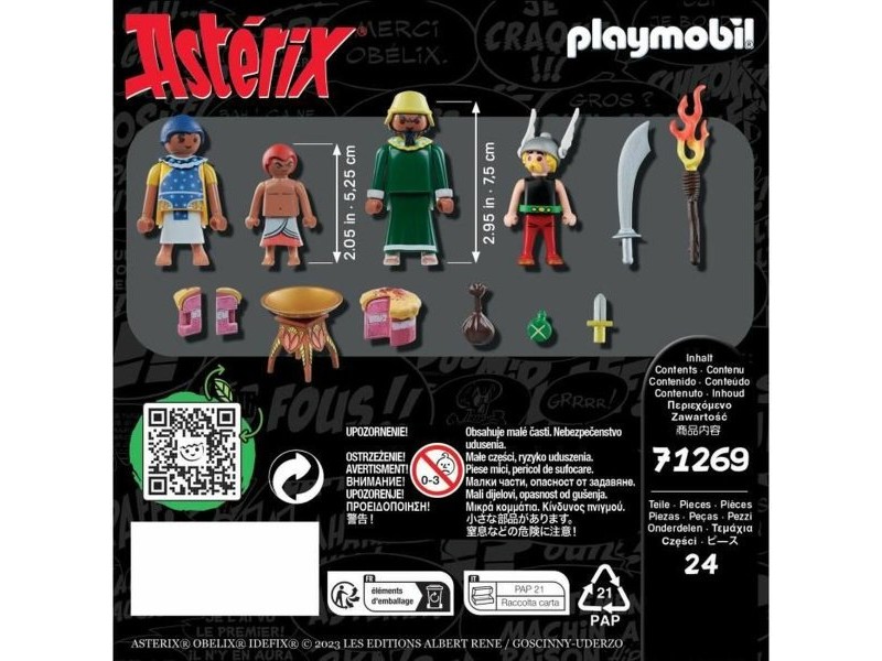 Playset Playmobil Asterix: Amonbofis and the poisoned cake 71268 24 Части