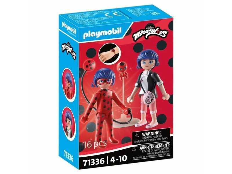 Playset Playmobil 71336 Miraculous: Marinette & Ladybug 16 Части