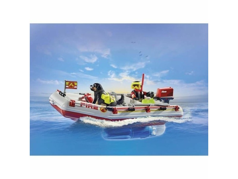 Playset Playmobil Action Heroes - Fireboat and Water Scooter 71464 52 Части Playset Playmobil Action Heroes - Fireboat and Water Scooter 71464 52 Части