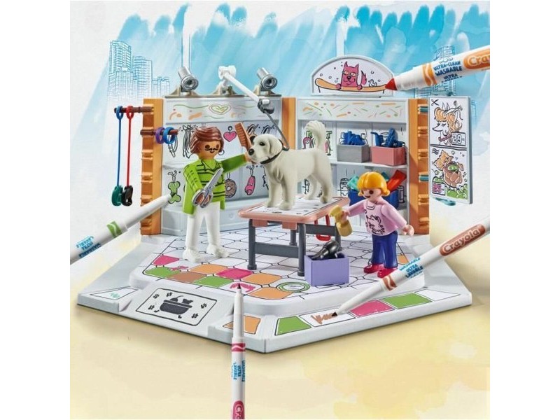 Playset Playmobil Color 71514 Grooming Salon 61 Части