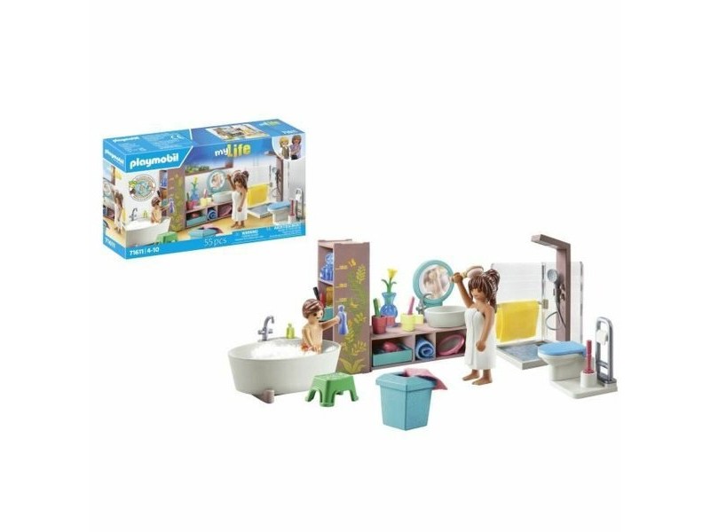 Playset Playmobil 71611 - Bathroom bathtub 55 Части