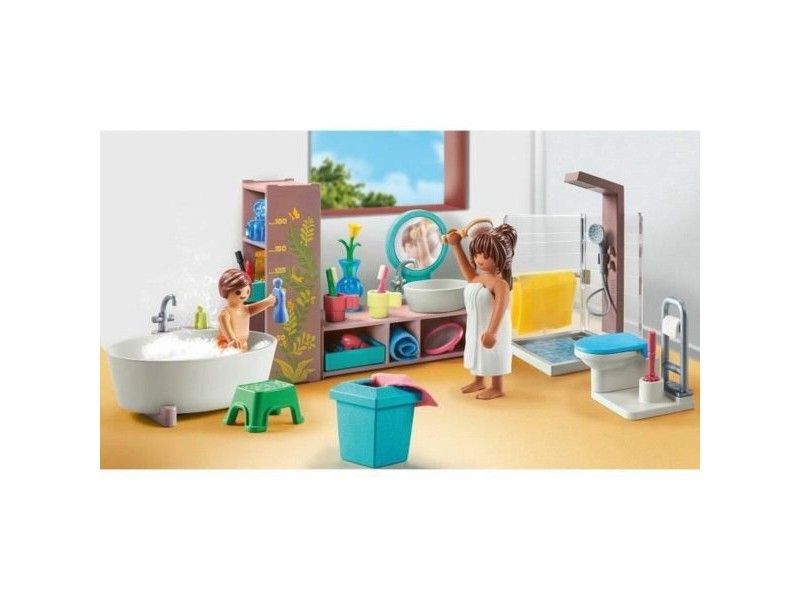 Playset Playmobil 71611 - Bathroom bathtub 55 Части