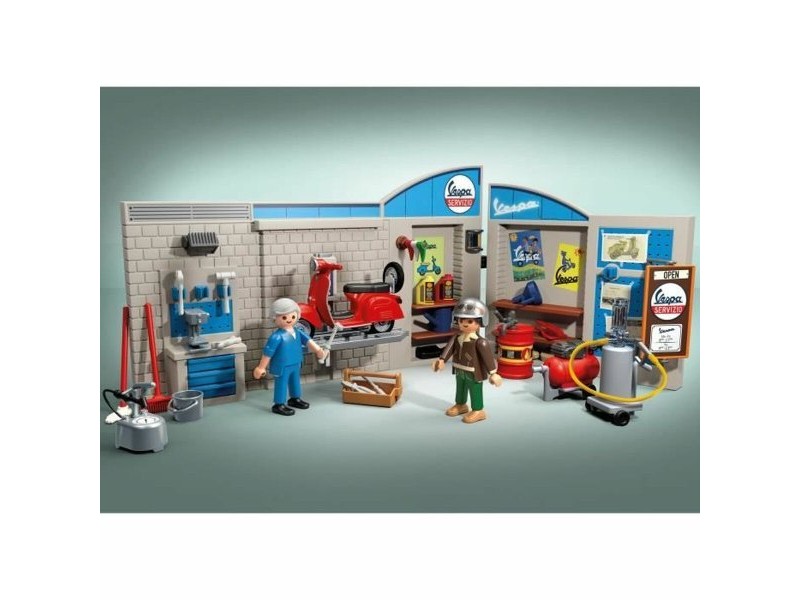 Playset Playmobil Vespa Retro Garage